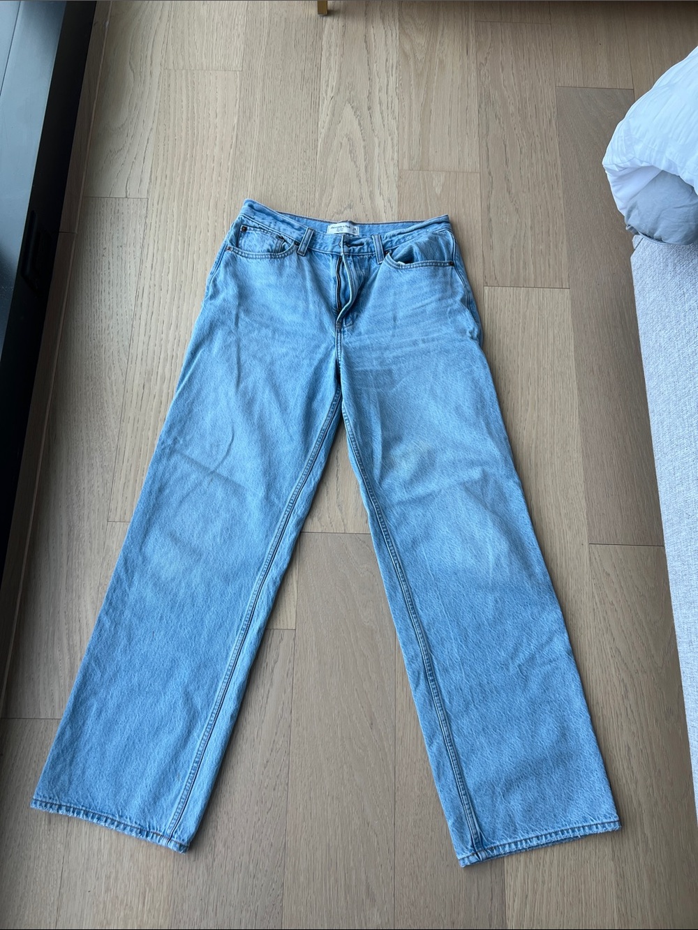 Abercrombie & Fitch Light Blue Straight Leg Jeans